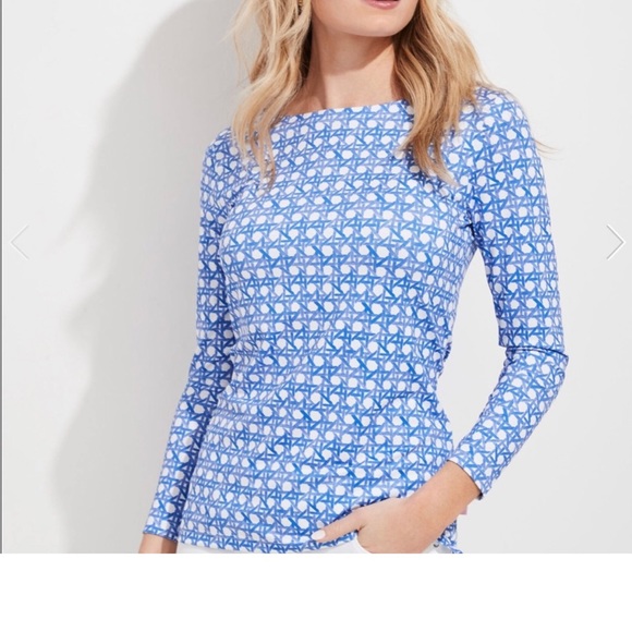 Vineyard Vines printed simple boatneck tee - S - Picture 1 of 14